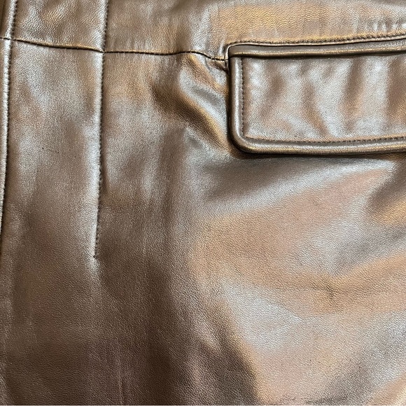 Banana Republic Genuine Buttery Leather Trench Coat - Picture 15 of 17